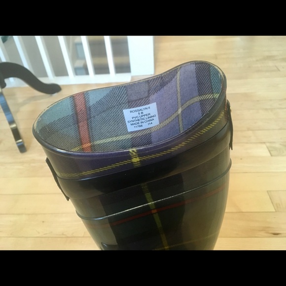 Ralph Lauren - Rossalyn ll Tartan rain boot sz 5 - Picture 6 of 15